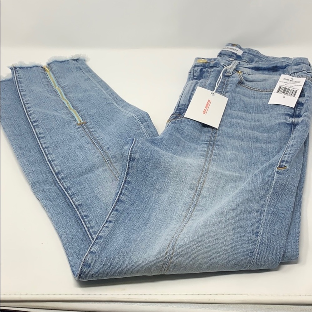 Good American Jeans size 6 crop
